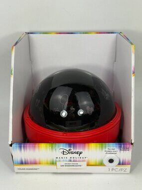 Disney Magic Holiday Mickey LED Shadowlights Rotating Color Change Holiday Scene